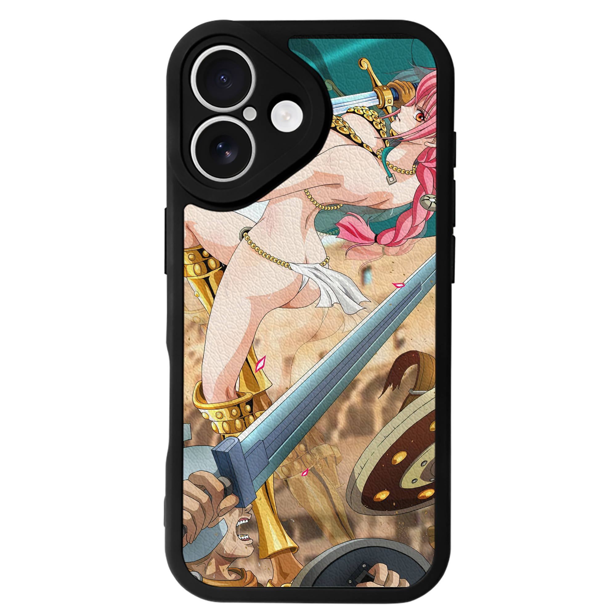 （画像用） ワンピース ONE PIECE 【iPhone 16シリーズ対応】シリコンスマホケース（レザー調） 材質：シリコン